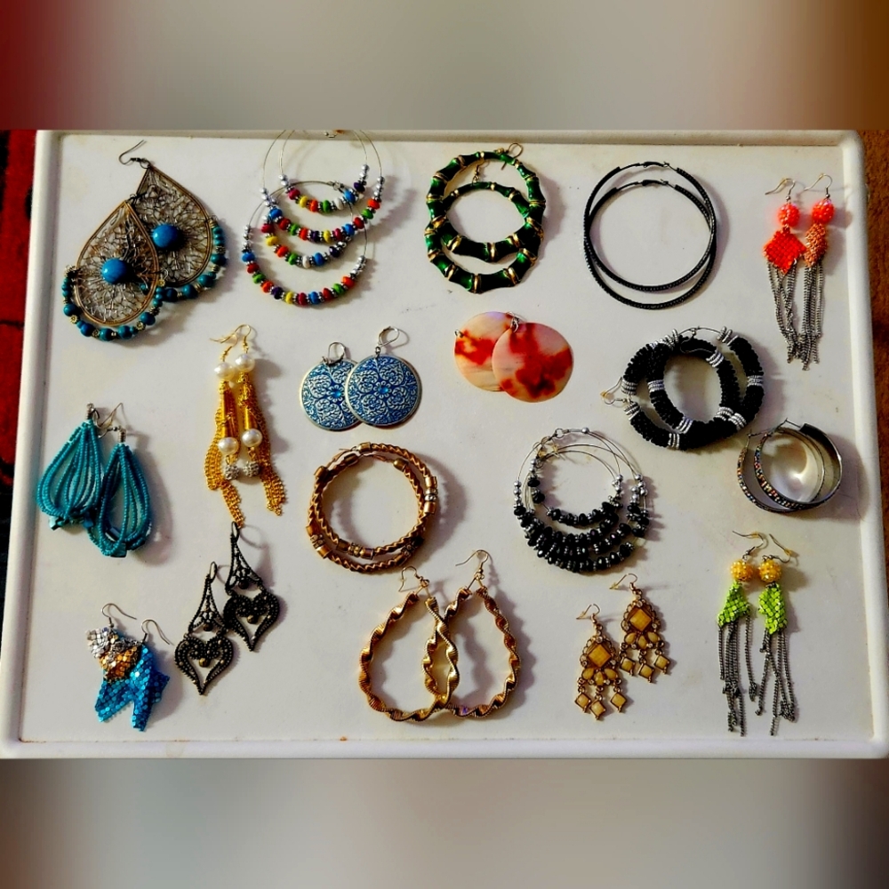 Jewlery,  assorted earings